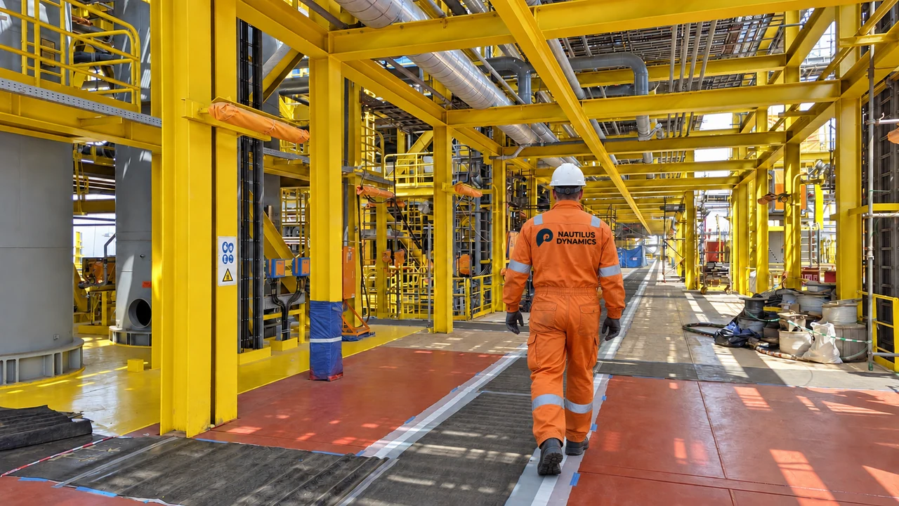 Engineering presence within an offshore steel structure