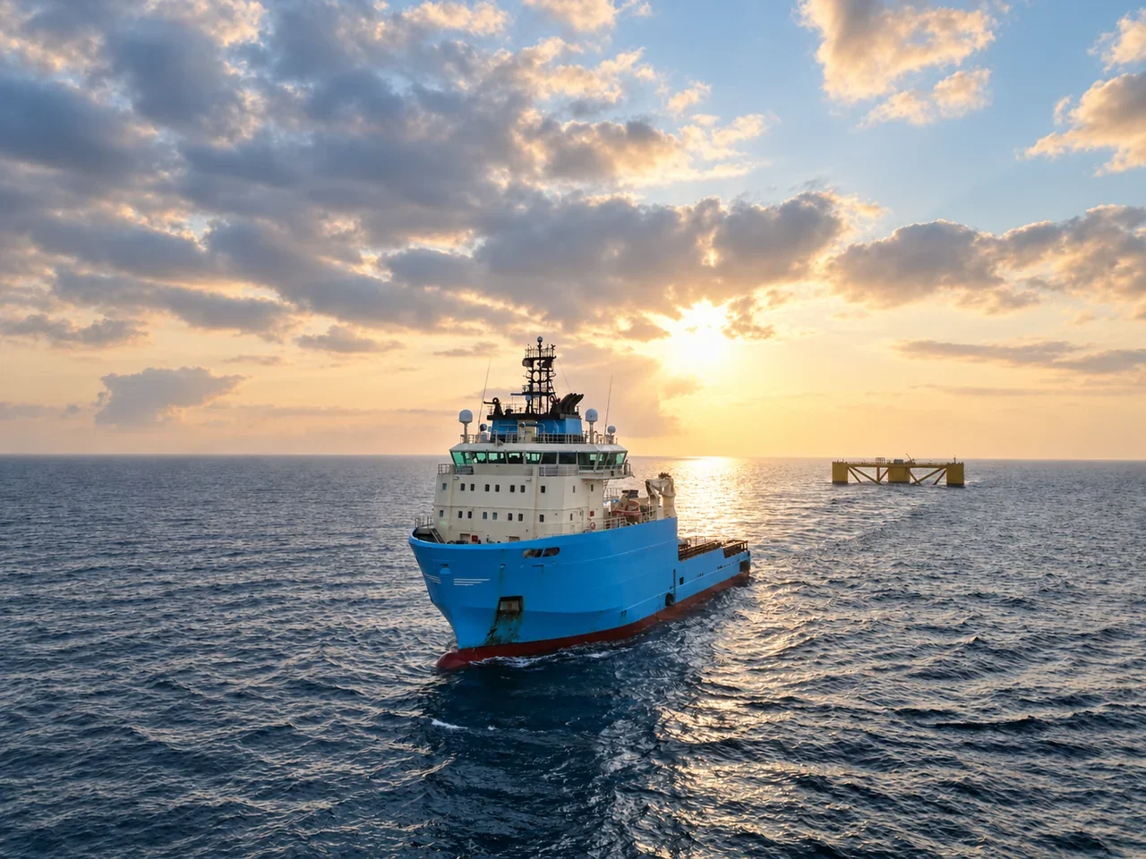 Mooring anchor lifted during vessel mobilisation